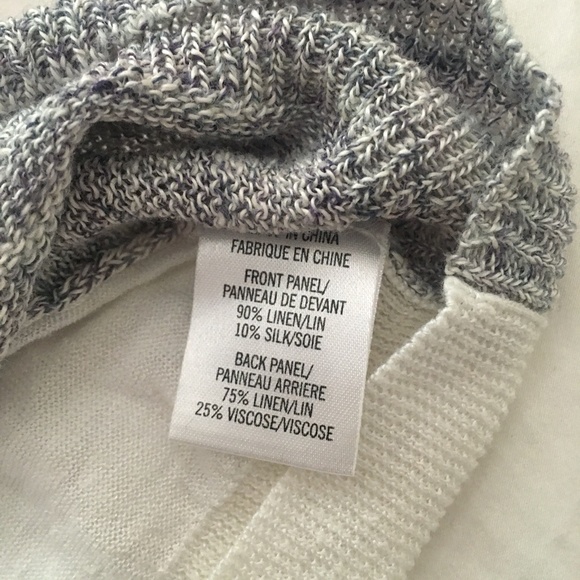 Theory grey knit sweater tank top L - Picture 6 of 6